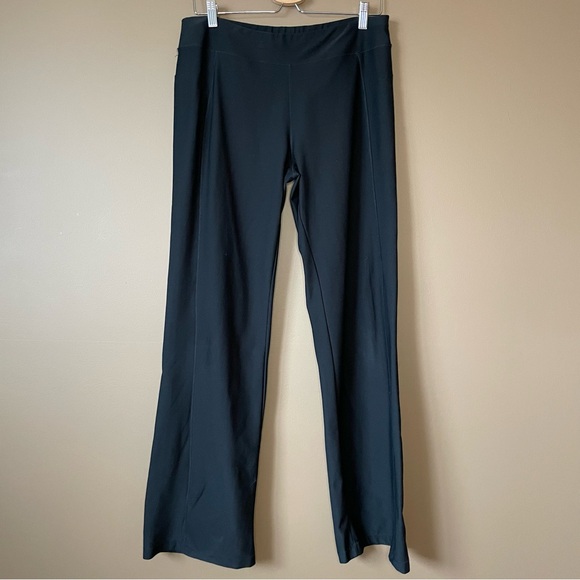 L.L.Bean Women’s Wide Leg  Black Athletic Pants - Size Medium - Picture 2 of 11